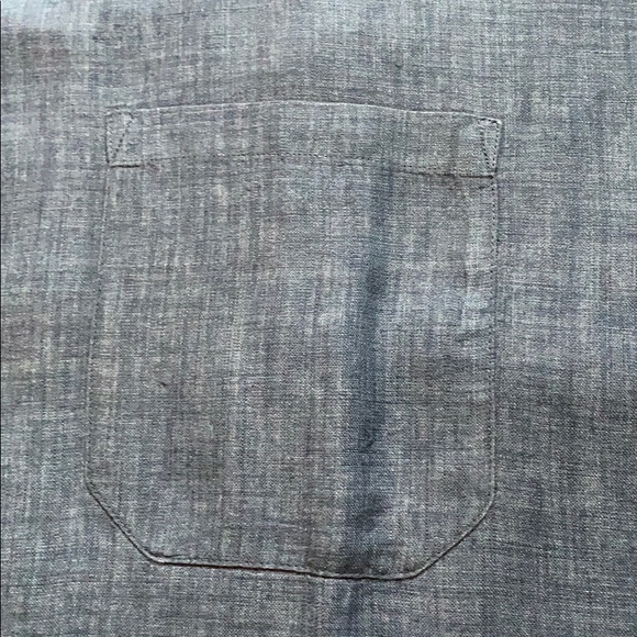 Dockers Short Sleeve Blue Linen Shirt Men’s Size XXL - Picture 4 of 6